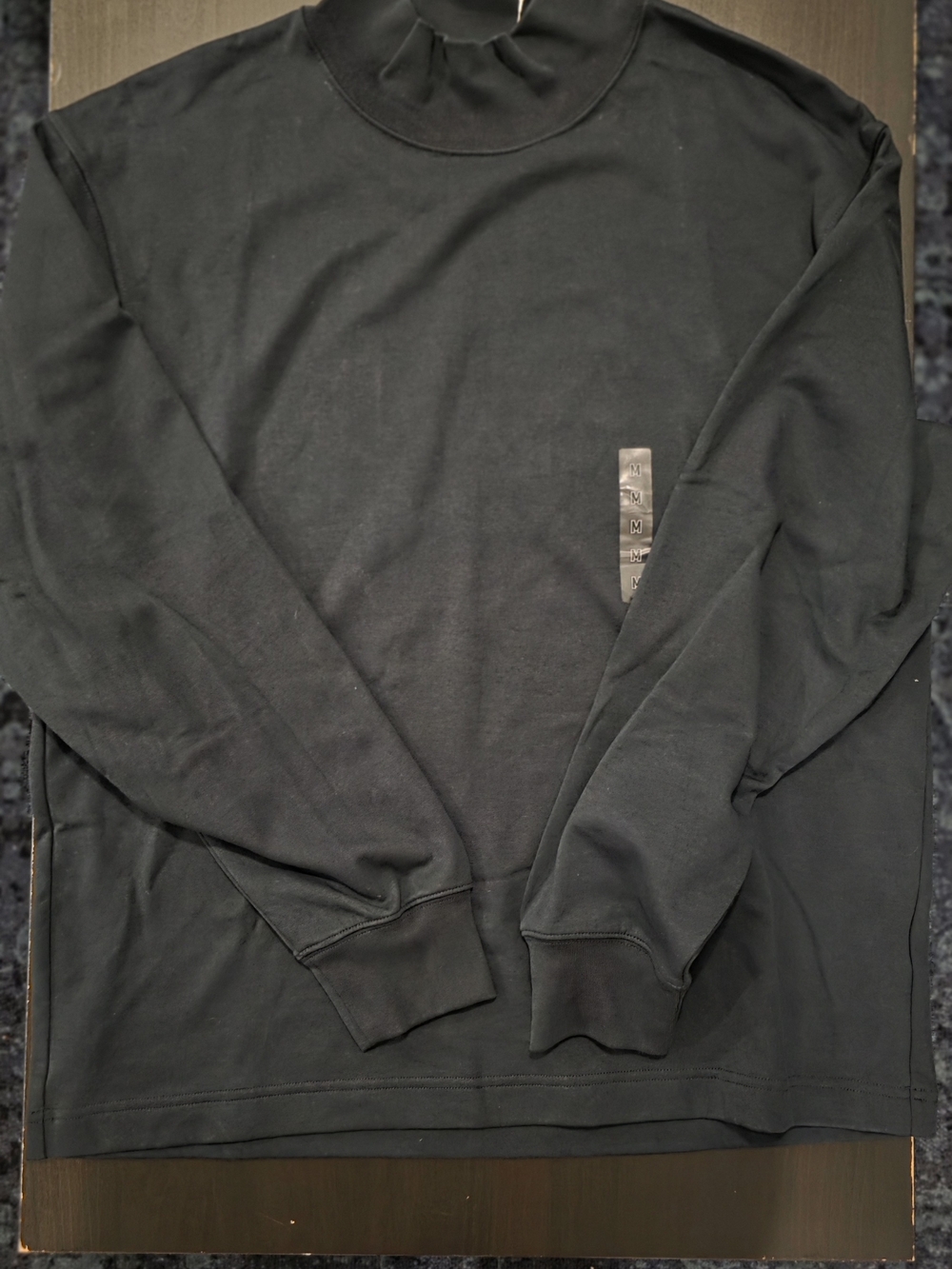 Uniqlo U Men's Navy Oversizes Mock Neck Sweater